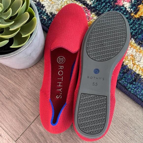 Rothy’s dark red size 5.5 woman’s flat loafers - Picture 9 of 12